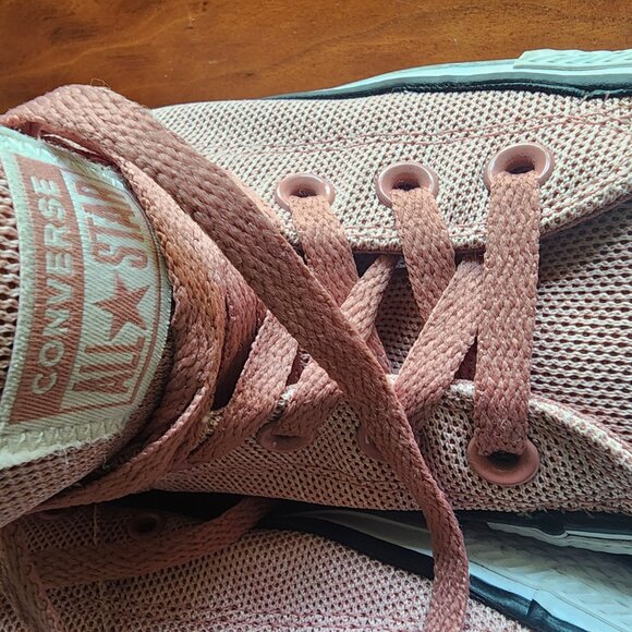 Converse All Star Low-Top Sneakers – Blush Pink/Red Canvas, Women’s Size 8 - Picture 4 of 4